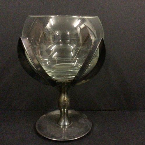 Endemann - Kelk - zilverkleurig met glazen bekleed metaal, Antiek en Kunst, Curiosa en Brocante