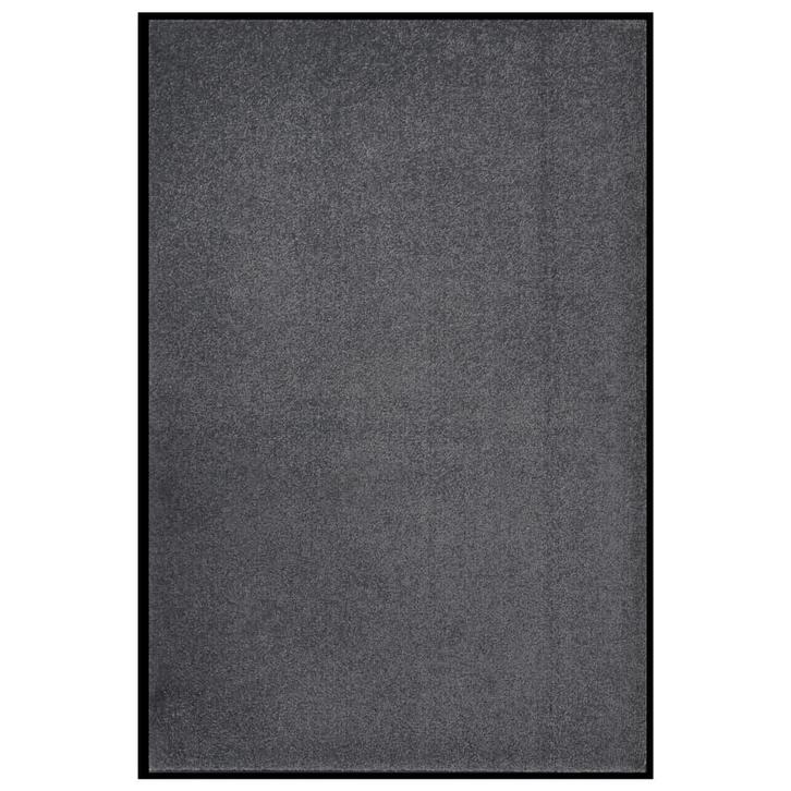 vidaXL Deurmat 80x120 cm antracietkleurig, Tuin en Terras, Deurmatten, Nieuw, Verzenden