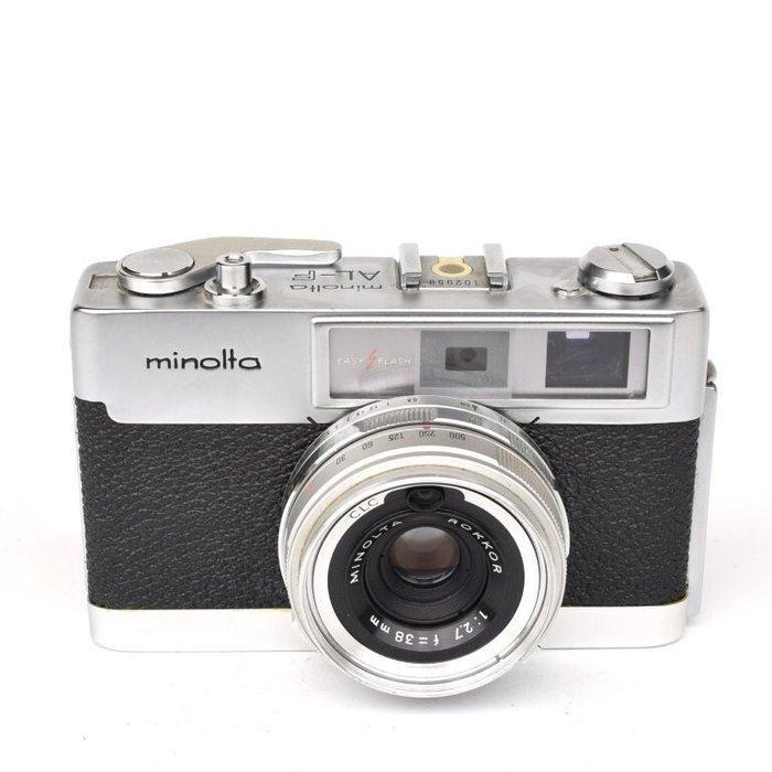 Minolta AL-F met een Rokkor 38 mm lens. Meetzoeker camera, Audio, Tv en Foto, Fotocamera's Analoog