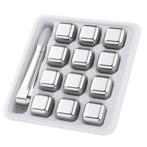 My Green Deal – RVS IJsblokjes Set – 12-delig met Tang & Tra, Verzenden, Nieuw