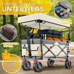 TRESKO® Bolderkar, opvouwbaar, met dak, koelvak en zijrollui, Verzenden, Zo goed als nieuw