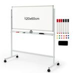 LIVSK Dubbelzijdig Magnetisch Mobiel Whiteboard - Hoogte Ver, Huis en Inrichting, Verzenden, Nieuw