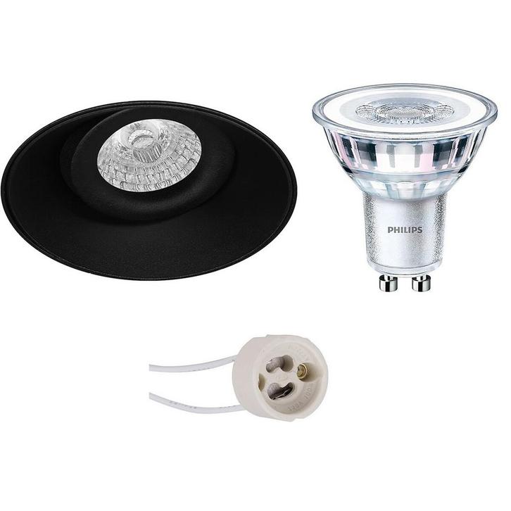 GU10 Inbouwspot Set - Mat Goud - Rond - Verdiept - Philips -, Huis en Inrichting, Lampen | Spots, Plafondspot of Wandspot, Nieuw