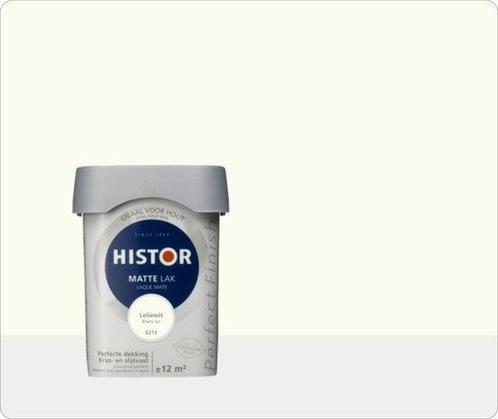 Histor Perfect Finish Mat  Leliewit 6213 - 0,75 liter, Doe-het-zelf en Verbouw, Verf, Beits en Lak, Lak, Wit, Nieuw, Minder dan 5 liter