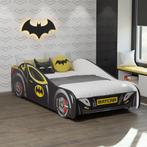 Autobed Batcar - kinderbed - 140x70cm - zwart geel, Kinderen en Baby's, Kinderkamer | Bedden, Ophalen of Verzenden, Nieuw