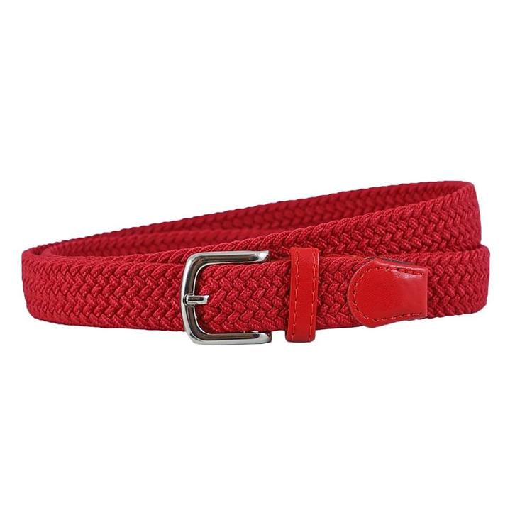 Houtkamp Smalle Elastische Dames Riem - Rood - 90, Kleding | Dames, Riemen en Ceinturen, 100 cm of meer, Rood, Nieuw, 3 tot 5 cm