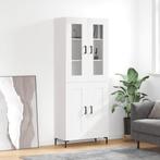 vidaXL buffetkast 69,5x34x180 cm bewerkt hout wit, Huis en Inrichting, Kasten | Buffetkasten, Verzenden, Nieuw, Overige houtsoorten