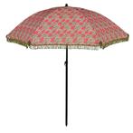 Edelman Mitchell parasol fuchsia - Ø220 x 238 cm, Tuin en Terras, Partytenten, Nieuw, Verzenden