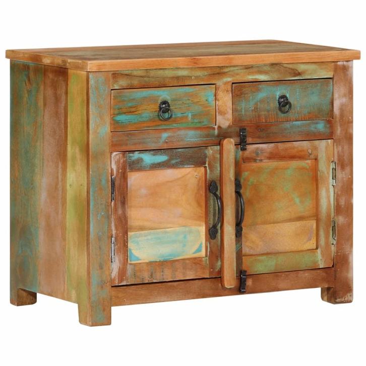 vidaXL Dressoir 68x35x55 cm massief gerecycled hout, Huis en Inrichting, Kasten | Dressoirs, 25 tot 50 cm, Nieuw, 50 tot 100 cm
