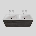 Badkamermeubel Solid Surface BWS Oslo 120x46 cm Dubbel Wood, Ophalen of Verzenden, Nieuw, Bad