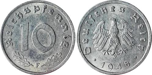 Duitsland Probe 10 Pfennig 1948 F Alumium Probe, Schaaf u..., Postzegels en Munten, Munten | Europa | Niet-Euromunten, Verzenden