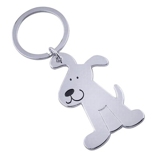 Fako Bijoux® - Sleutelhanger Hond - Zilverkleurig, Verzamelen, Sleutelhangers, Verzenden