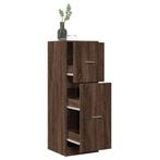 vidaXL Apothekerskast 40x41x118 cm bewerkt hout bruin, Huis en Inrichting, Kasten | Overige, Verzenden, Nieuw