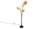 Design vloerlamp LEVELS 176cm wit beige bruin met 5 linnen, Nieuw, Ophalen of Verzenden