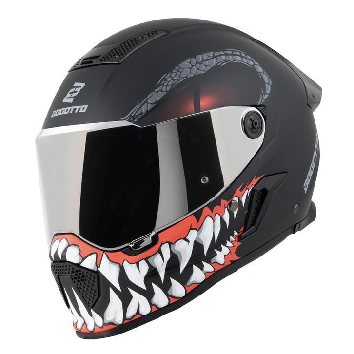 Rapto Reptile Helm Bogotto, Motoren, Kleding | Motorhelmen, Verzenden
