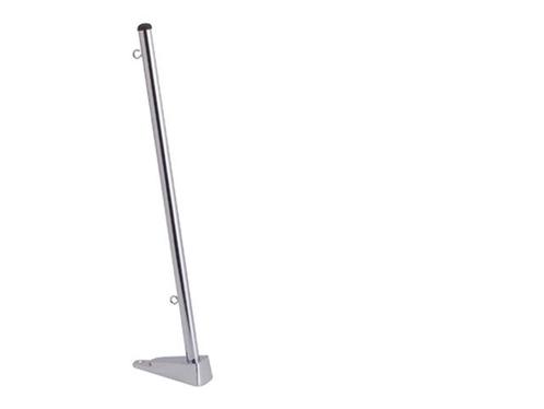F&S Vlaggenstok Chroom - 80 cm - Dekmontage, Watersport en Boten, Accessoires en Onderhoud, Ophalen of Verzenden