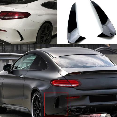 AERO FLAPS ZWART GESCHICKT VOOR MERCEDES  C-KLASSE C205 (COU, Auto-onderdelen, Carrosserie en Plaatwerk, Nieuw, Ophalen of Verzenden