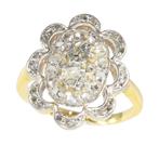 Ring - 18 karaat Geel goud - 0.45ct. tw. Diamant, Sieraden, Tassen en Uiterlijk, Ringen, Nieuw