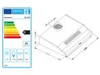 Technische Afzuigkap 60 cm - Afzuig- en Absorbermodus - B..., Minder dan 200 m³ per uur, Onderbouw afzuigkap, Nieuw, Ophalen of Verzenden