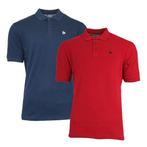 Donnay Donnay Heren - 2-Pack - Polo shirt Noah - Navy & Rood, Verzenden, Nieuw