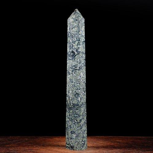 Echt exclusief - Kambaba Jasper Obelisk - Mineraal van de, Verzamelen, Mineralen en Fossielen