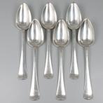 Dinerlepels Haags Lofje (6) - .833 zilver - J.M. van