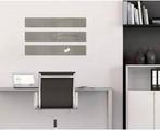 2dekans | Sigel glasmagneetbord - Artverum - 12x78cm - taupe, Huis en Inrichting, Woonaccessoires | Memoborden, Ophalen of Verzenden