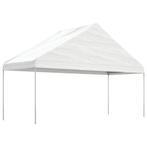 vidaXL Prieel met dak 5,88x2,23x3,75 m polyetheen wit, Verzenden, Nieuw