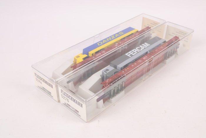 Fleischmann H0 - 5274/5276 - Modeltrein goederenwagon (2) -, Hobby en Vrije tijd, Modeltreinen | H0