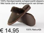 Slippers 100% Schapenvacht pantoffels winter warm € 14,95