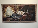 Tapijt met antiek piano in jacquard - 60x140cm - Klassiek, Antiek en Kunst
