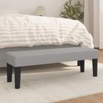 vidaXL Bankje 100x30x30 cm stof lichtgrijs, Verzenden, Nieuw, Stof, Minder dan 150 cm
