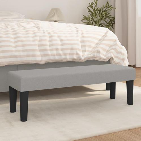 vidaXL Bankje 100x30x30 cm stof lichtgrijs, Huis en Inrichting, Banken | Bankstellen, Nieuw, Minder dan 150 cm, Stof, Verzenden