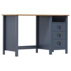 Bureau Hill Grenenhout Grijs - | Retourdeal | Topdeal!, Huis en Inrichting, Bureaus, Ophalen of Verzenden, Nieuw, Bureau