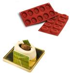 Siliconen Bakvorm Savarin Ovaal 70x52x24mm (10), Verzenden, Nieuw