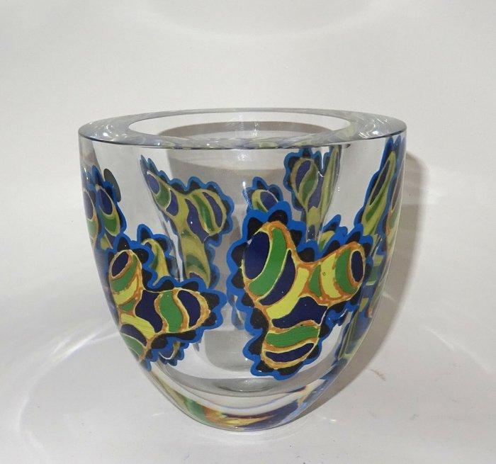 Glasfabriek Leerdam - Olaf Stevens - Vaas - Kristal, Antiek en Kunst, Antiek | Glas en Kristal