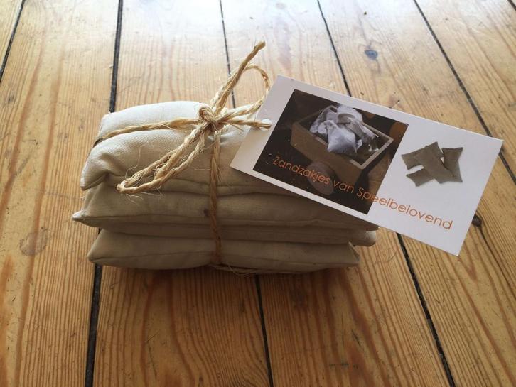 Speelbelovend - Speelzakjes Zand (4 stuks) 250 gr 15x7,5, Kinderen en Baby's, Speelgoed | Overig