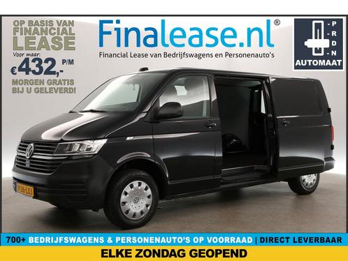 Volkswagen Transporter 2.0 TDI L2H1 150PK AUT Airco €432pm, Auto's, Bestelauto's, Lease, Automaat, Diesel, Volkswagen, Zwart, Verzenden