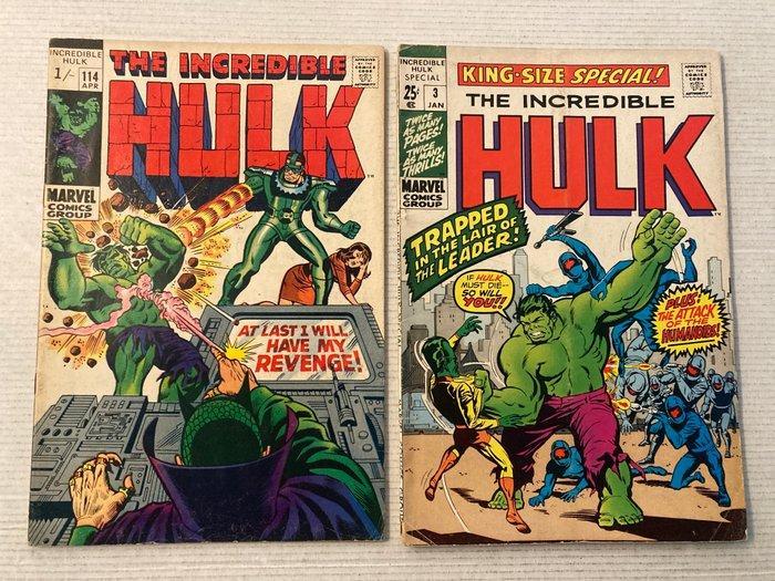 Incredible Hulk (1962) # 114 + Annual # 3 - No Reserve, Boeken, Strips | Comics