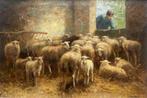 Cornelis Verschuur Cor Bouters (1888-1966) - Schapen stal