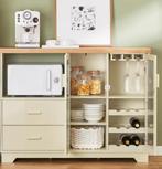 Groene Buffetkast met Glazen Deuren – 120x90 cm Houtlook, Verzenden, Nieuw