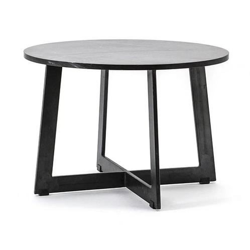 *WOONWINKEL* By-Boo Major Salontafel Zwart Marmer Rond 60 Cm, Huis en Inrichting, Tafels | Salontafels, Nieuw, Verzenden