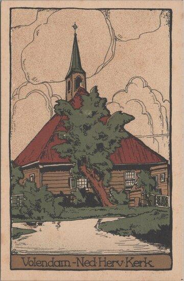 VOLENDAM - Ned. Herv. Kerk, Verzamelen, Ansichtkaarten | Nederland, Verzenden