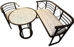 J.&J. Kohn - Josef Hoffmann - Zitgroep (3) - Glas, Hout -, Antiek en Kunst, Antiek | Meubels | Stoelen en Banken