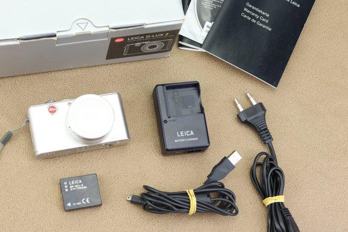 Leica D-lux 2 Zilver Digitale compact camera, Verzamelen, Fotografica en Filmapparatuur