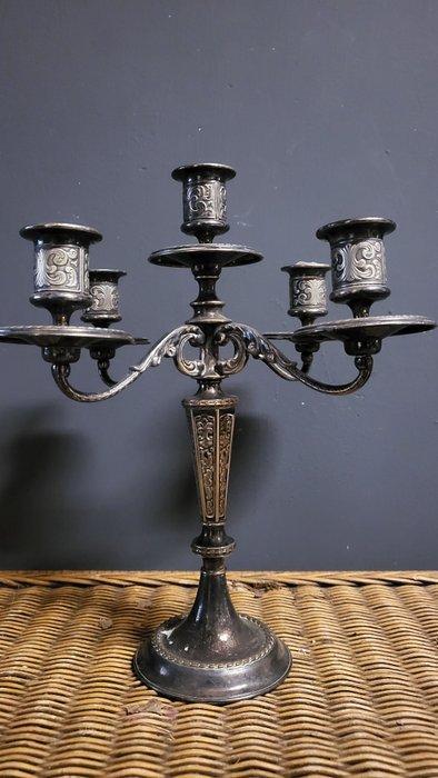 Kaarsenhouder - Verzilverd, Antiek en Kunst, Curiosa en Brocante