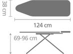 Brabantia Strijkplank B - met Strijkijzerhouder - 124 x 38, Verzenden, Zo goed als nieuw