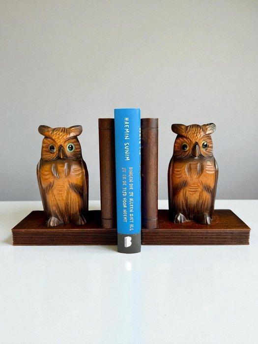 Bookstand Owls - H18cm/1,45Kg - Beeldje - 1920s Art Deco -, Antiek en Kunst, Curiosa en Brocante
