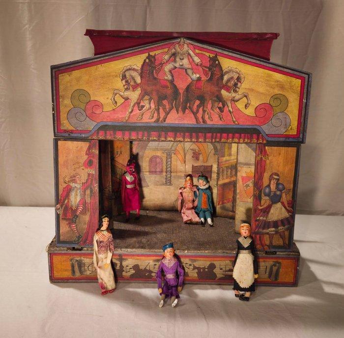 Figuur - Completo di sei Marionette con viso, piedi e mani, Antiek en Kunst, Curiosa en Brocante