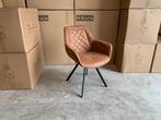 Veiling - Armstoel Jean (set van 8) Microleder - Cognac, Huis en Inrichting, Stoelen, Nieuw
